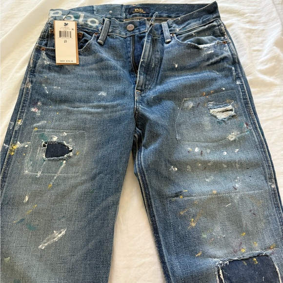 Polo Ralph Lauren women Blue Distressed Jeans - Picture 4 of 8